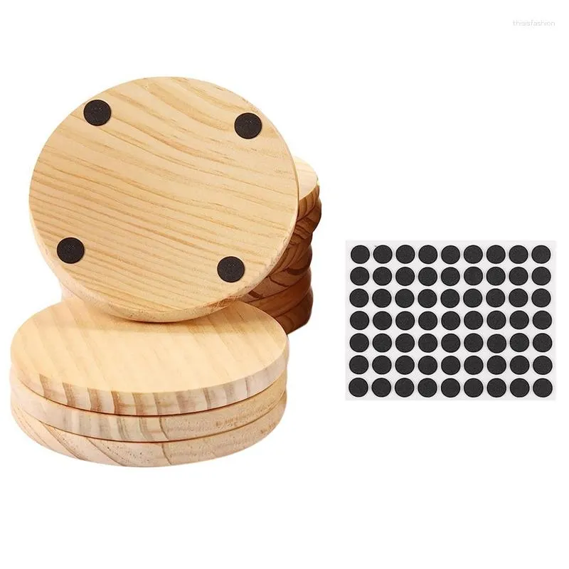 Unfinished Round Wood Table Coasters For DIY Crafts, Stained Painting,  Engraving, And Home Decoration From Thisisfashion, $24.83